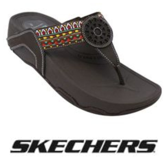 skechers tone ups flip flops